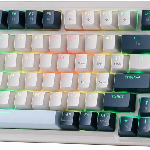 Gaming Keyboard 5 Layer Noise Dampening Structure Rotary Knob Control Linear Red Switches Hot Swappable