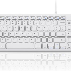 Wired Silent Scissor Switch Keyboard Compact with Numeric Keypad
