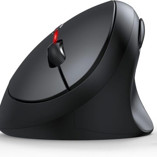 Vertical Wireless Mouse 4800 DPI with 5 Adjustable Levels 6 Buttons 2.4G