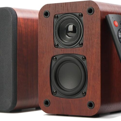 40W Active Bluetooth Bookshelf Speakers Dedicated for Turntables