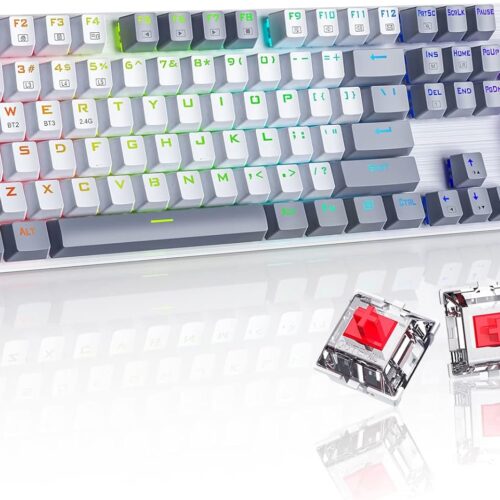 Tri Mode Wireless Mechanical Keyboard 2.4G USB C Bluetooth