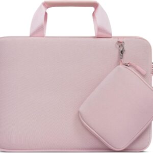 Waterproof PU leather laptop sleeve bag fits 15-16 inch laptops black protective vertical case