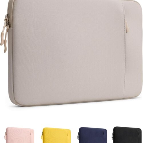 Quilted soft puffer laptop sleeve fits 13 inch laptops and tablets protective carrying case