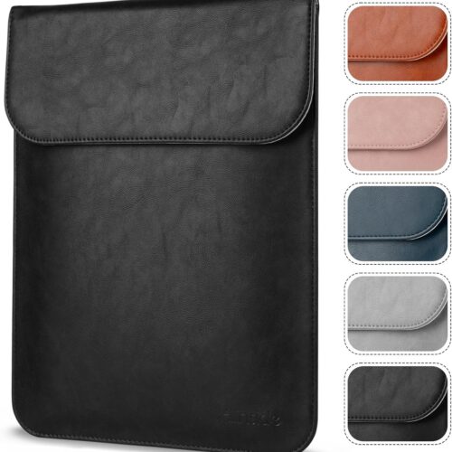 Slim lightweight laptop sleeve with front accessory pocket fits 13 inch models silver